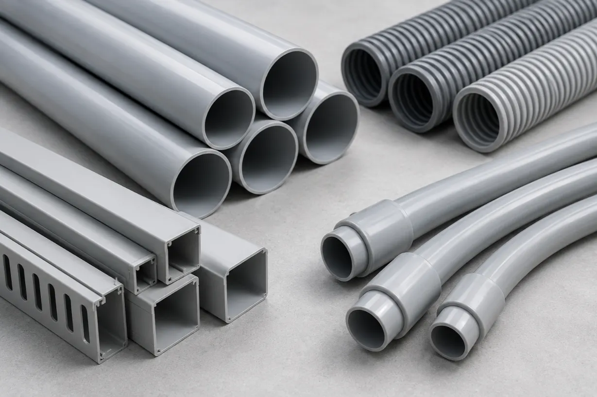 PVC conduit vs duct pipes in saudi arabia