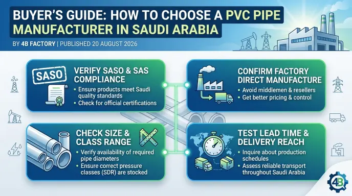 How to Choose a PVC Pipe Manufacturer in Saudi Arabia